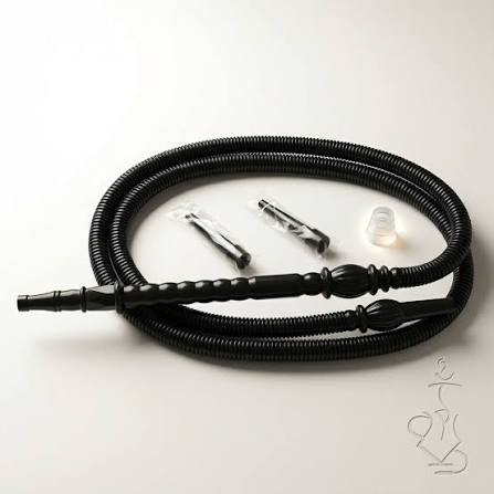 Durable black plastic pipes with mouthpieces