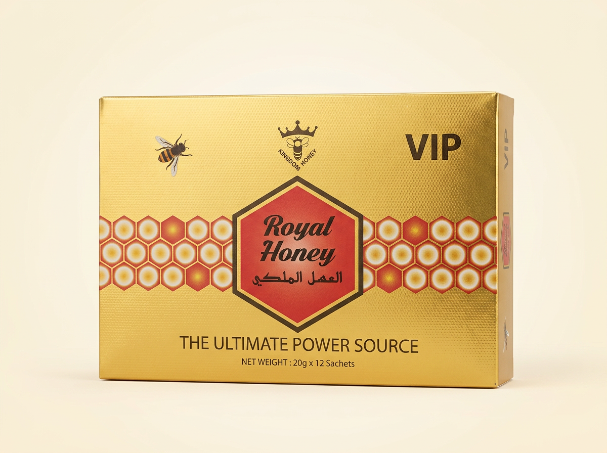 Royal Honey VIP gold retail pack of 12 sachets